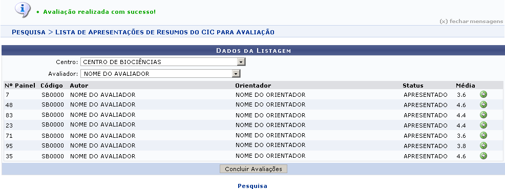 Figura 3: Mensagem de Sucesso Figura 3: Mensagem de Sucesso