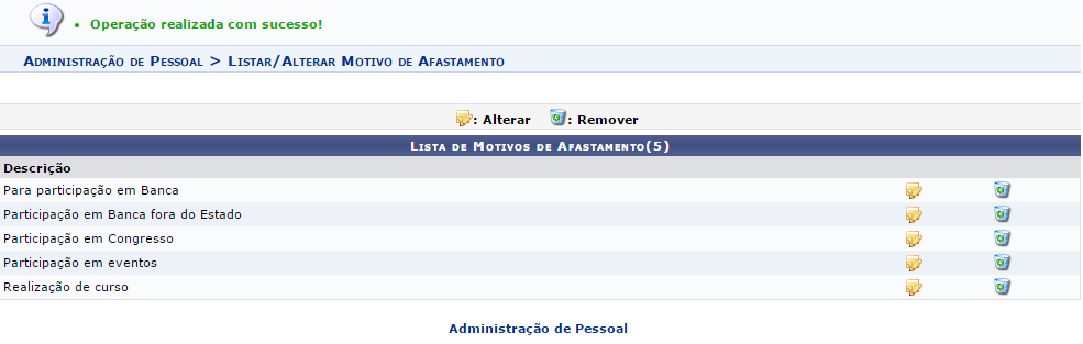 Figura 3: Mensagem de sucesso
Figura 3: Mensagem de sucesso
